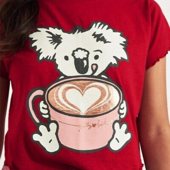 Gilly Hicks by Hollister metallic graphic tee, xs - Picture 2 of 4